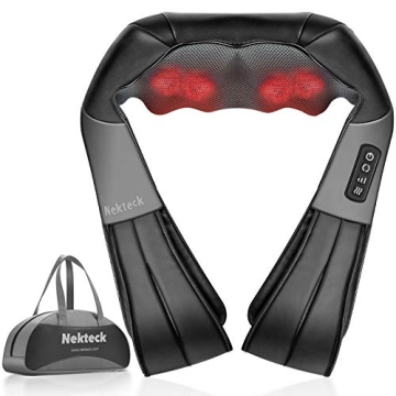 Nekteck Shiatsu Neck and Back Massager with Heat