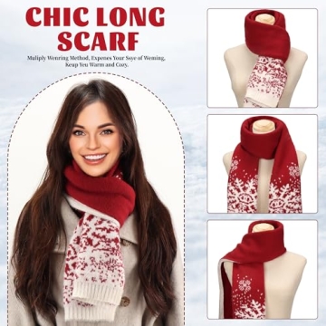 MS.ING Winter Hat Scarf Gloves Set for Women - Cozy Style
