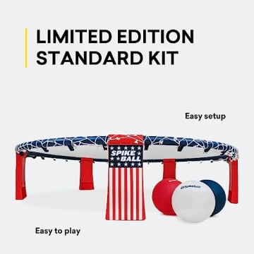 Spikeball Red White Blue Standard 3 Ball Kit