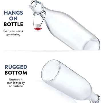 Bormioli Rocco Giara Swing Top Bottles Set of 6