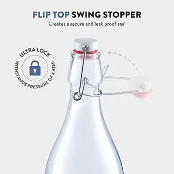 Bormioli Rocco Giara Swing Top Bottles Set of 6