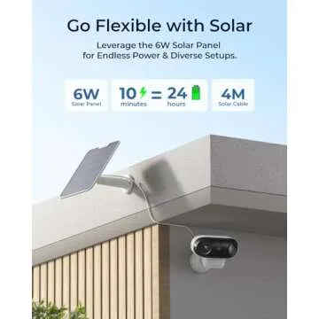 REOLINK Argus 4 Pro, 4K Solar Security Cameras Wireless Outdoor, 8MP for Home Security, ColorX Night Vision, 180° No Blindspots, 5G/2.4GHz WiFi 6, AI Detection, No Monthly Fee, Home Hub Compatible
