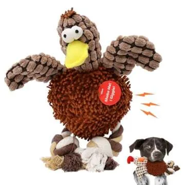 Ethical Pets Gigglers Chicken Dog Toy, 12-Inch, Assorted