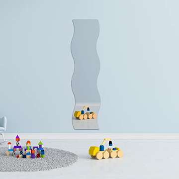 Glossy Gallery Wave Shatterproof Acrylic Safety Mirror - 12in x 48in