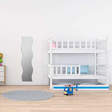 Glossy Gallery Wave Shatterproof Acrylic Safety Mirror - 12in x 48in