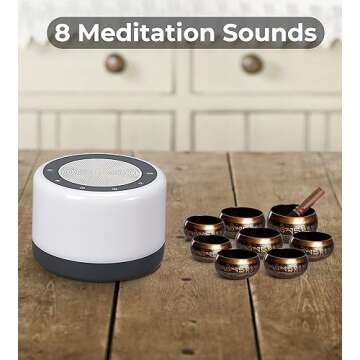 Tibetan Meditation Singing Bowls Machine - Plays 8 Different Bowls Sound for Yoga, Meditation, Mindf...