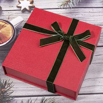 YASEO Moss Green Velvet Ribbon, 3/8 inch x 25 Yards, Ideal for Choker, Gift Wrapping, Crafts, and Decorations