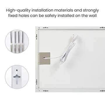 Space Heater for Indoor Use 1000W, Infrared Heating Panel, 100% Flame Retardant Material, Rapid and Safe Heating, Wall-mounted, 7X24 Timer- 𝟏𝟎-𝐘𝐄𝐀𝐑 𝐖𝐀𝐑𝐑𝐀𝐍𝐓𝐘