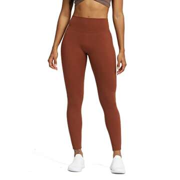 Aoxjox High Waisted Workout Leggings for Women Trinity Yoga Pants 26.5" (Cherry Mahogany, Medium)