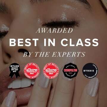 Static Nails Reusable Pop-On Manicure Set, Peach Sway Square (26 pcs, Plastic, False Nails) - Non-Damaging Glue-On Nails