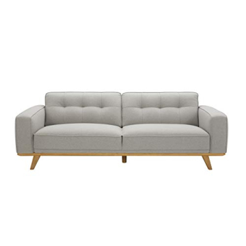 Rivet Bigelow Modern Sofa Couch with Wood Base - Stylish Comfort
