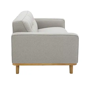 Rivet Bigelow Modern Sofa Couch with Wood Base - Stylish Comfort