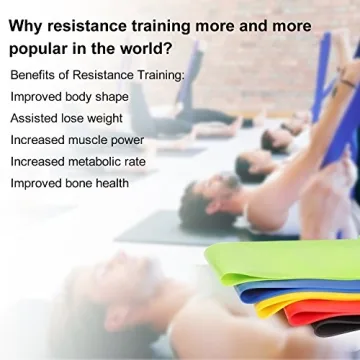 TOPLUS Resistance Bands Set - 5 Durable Exercise Loops