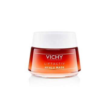 Vichy LiftActiv Hyalu Face Mask, with Natural Origin Hyaluronic Acid to Firm, Hydrate & Smooth Skin, Unscented , 1.69 Fl Oz (Pack of 1)