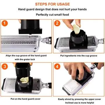 Premium Otevy Mos Ginger Grater Tool with Container