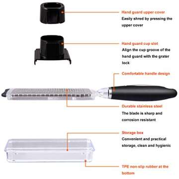 Premium Otevy Mos Ginger Grater Tool with Container