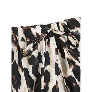 SheIn Women's Leopard Print Ruffle Hem Skirt for All Occasions