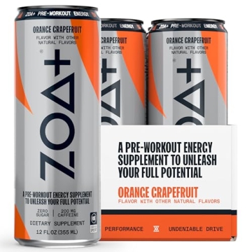 Energizing ZOA+ Pre-Workout Drink - NSF Certified, Zero Sugar