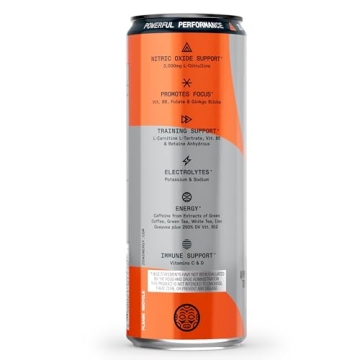 ZOA+ Pre-Workout Energy Drink - Zero Sugar, NSF Certified