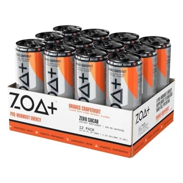 ZOA+ Pre-Workout Energy Drink - Zero Sugar, NSF Certified