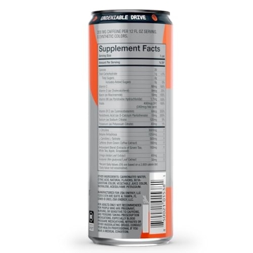 ZOA+ Pre-Workout Energy Drink - Zero Sugar, NSF Certified