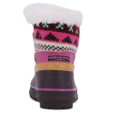 LONDON FOG Girls Toddler Tottenham Cold Weather Snow Boot