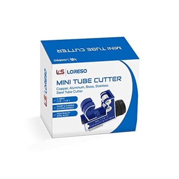 Loreso Mini Tube Cutter for Copper Brass Aluminum Pipes
