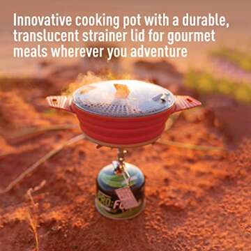 Sea to Summit X-Pot Collapsible Camping Cook Pot, 2.8 Liter - Grey