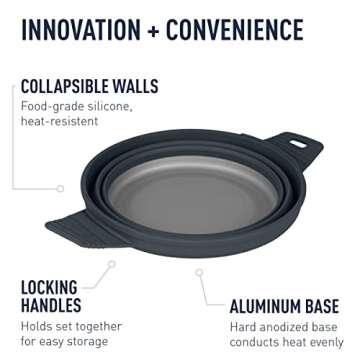 Sea to Summit X-Pot Collapsible Camping Cook Pot, 2.8 Liter - Grey