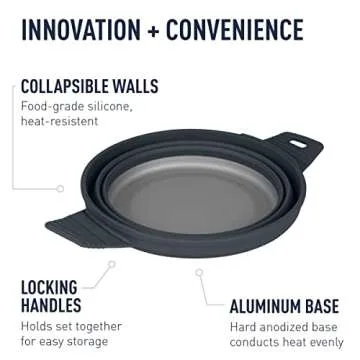 Sea to Summit X-Pot Collapsible Camping Cook Pot, 2.8 Liter - Grey