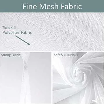 Elegant Bed Canopy Set - Perfect for Kids and Adults