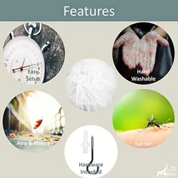 Elegant Bed Canopy Set - Perfect for Kids and Adults