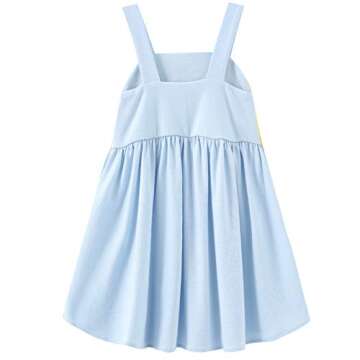 Frogwill Toddler Girls Fifties Summer Dress Blue Rainbow 2-7Y (5T, Purple)