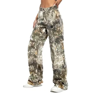 Stylish Women Camo Cargo Pants for Comfort and Flexibility
