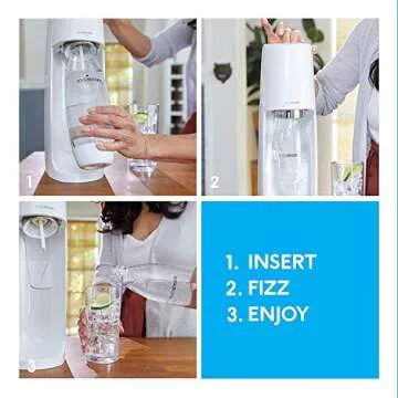SodaStream 1101098010 Fizzi Sparkling Water Maker, 9.2 x 11.2 x 17.4", Black