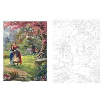 Disney Dreams Collection Thomas Kinkade Studios Disney Princess Coloring Book