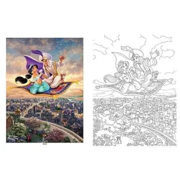 Disney Princess Coloring Book by Thomas Kinkade Studio