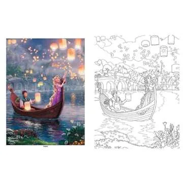 Disney Princess Coloring Book by Thomas Kinkade Studio