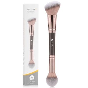 KINGMAS Double-Ended Foundation Makeup Brush for Flawless Effect