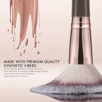 KINGMAS Double-Ended Foundation Makeup Brush for Flawless Effect