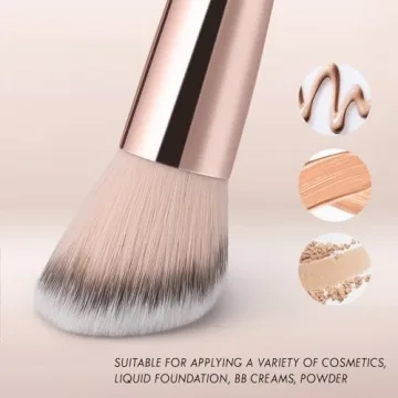 KINGMAS Double-Ended Foundation Makeup Brush for Flawless Effect