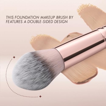KINGMAS Double-Ended Foundation Makeup Brush for Flawless Effect