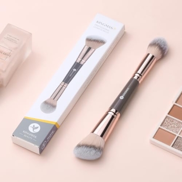 KINGMAS Double-Ended Foundation Makeup Brush for Flawless Effect