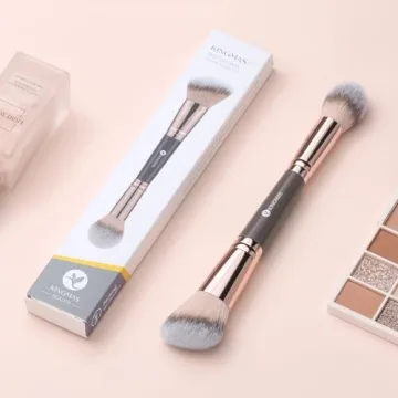 KINGMAS Double-Ended Foundation Makeup Brush for Flawless Effect