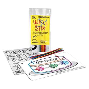 WIKKI STIX Birthday Fun Favors - 20 Creative Packs for Kids