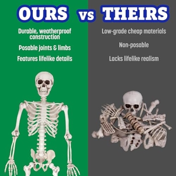 Life Size Skeleton Model for Halloween & Anatomy Use