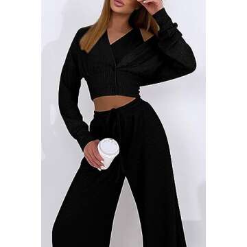Trendy PRETTYGARDEN 3-Piece Women's Track Suit