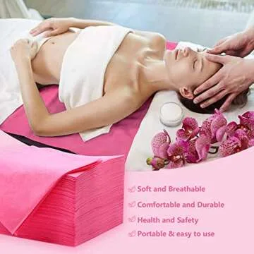 100pcs Disposable Massage Table Sheets for Spas