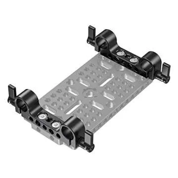 SmallRig Super Lightweight 15mm Railblock, 15mm Rod Clamp with 1/4"-20 Thread for Sony for Canon and Other 15mm DSLR Camera Rig Shoulder Support Rail System, Pack of 2