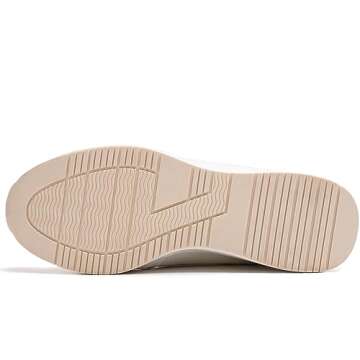 Viscozzy High Heel Wedge Sneakers for Women Dressy Platform Hidden Wedge Tennis Shoes Lightweight Fashion Heeled Sneakers Lace Up Women W139-SZW36-WHITE-9